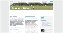 Desktop Screenshot of hayvanbilgisi.com